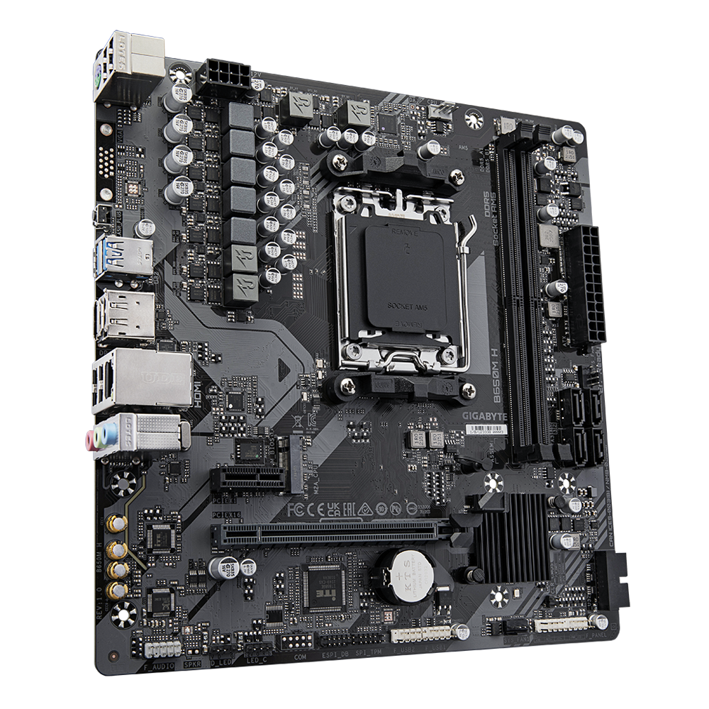 Tarjeta madre Gigabyte B650M H socket AM5 2xDDR5 1xHDMI 1xDP Micro ATX