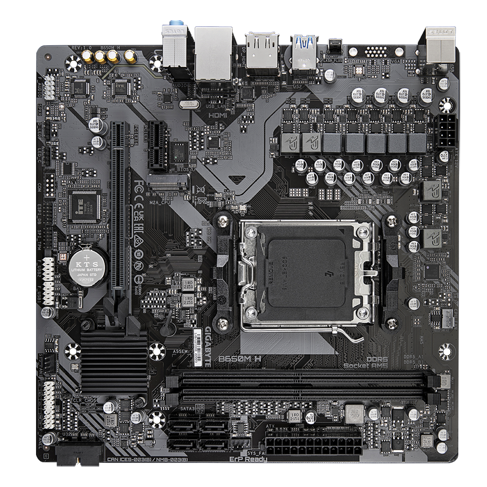 Tarjeta madre Gigabyte B650M H socket AM5 2xDDR5 1xHDMI 1xDP Micro ATX