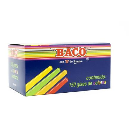 Gis Baco Colores Tic-150 Cajita C/150 Piezas