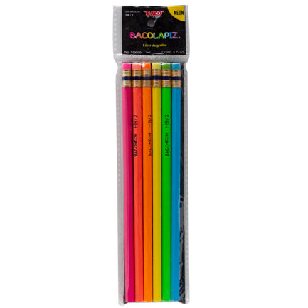 Lapiz Baco Grafito Baconeon Bolsa C/6