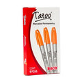 Marcador Perm Tatoo P/Fino Naranja Caja C/6