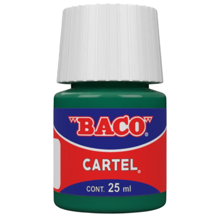Pintura Cartel Baco 63 Verde Esmeralda 25Ml