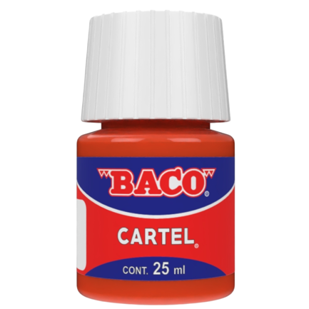Pintura Cartel Baco 54-A Rojo 25 Ml