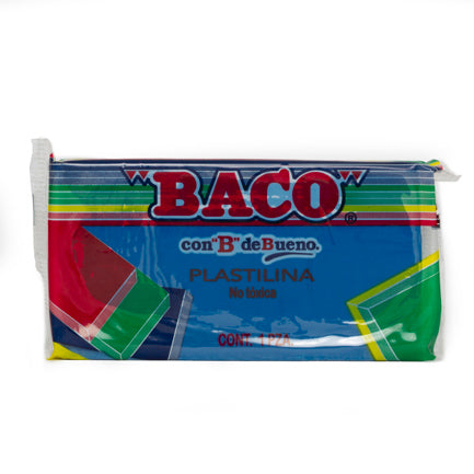 Plastilina Baco Marqueta 180Gr Azul Obscuro No.56