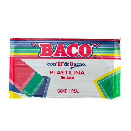 Plastilina Baco Marqueta 180Gr Blanca No.60
