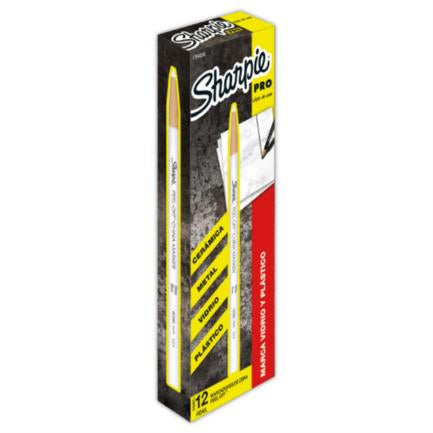 Marcador De Cera Sharpie Blanco C/12
