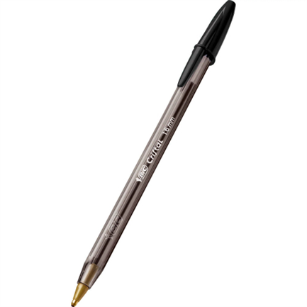 Bolígrafo Bic Cristal Intenso Punto Extra Grueso 1.6Mm Color Negro C/12 Pzas