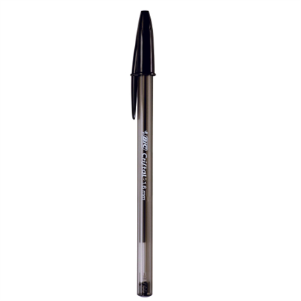 Bolígrafo Bic Cristal Intenso Punto Extra Grueso 1.6Mm Color Negro C/12 Pzas
