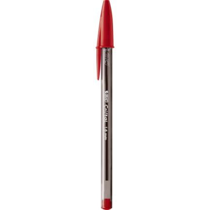 Bolígrafo Bic Cristal Intenso Punto Extra Grueso 1.6Mm Color Rojo C/12 Pzas