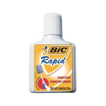 Corrector Líquido Bic Rapid 20Ml C/10 Pzas