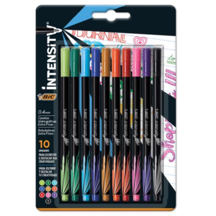 Rotulador Bic Intensity Extra Fino Colores Surtidos C/10 Pzas (971951)