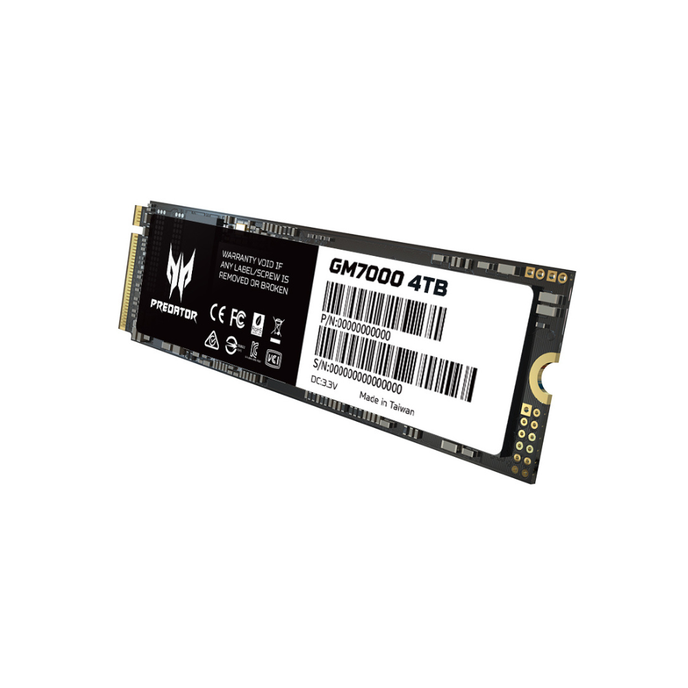 Unidad de Estado Sólido Predator GM7000 de 4TB, M.2 NVMe Gen4x4 7400MB/S