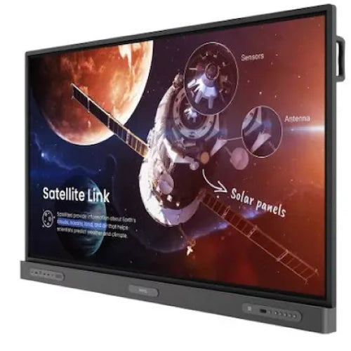 Pantalla BenQ RP6504 Interactiva IR Anti-Germenes 65" 4K UHD 3840x2160 50 Puntos Touch Android 13 6 Sensores