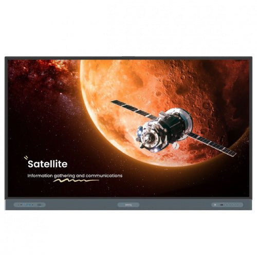 Pantalla BenQ RP7504 Interactiva IR Anti-Germenes 75" 4K UHD 3840x2160 50 Puntos Touch Android 13 6 Sensores