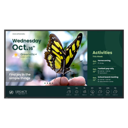 Pantalla BenQ ST4304 43" 4K UHD 3840x2160 Panel ADS 60 Hz 99% sRGB