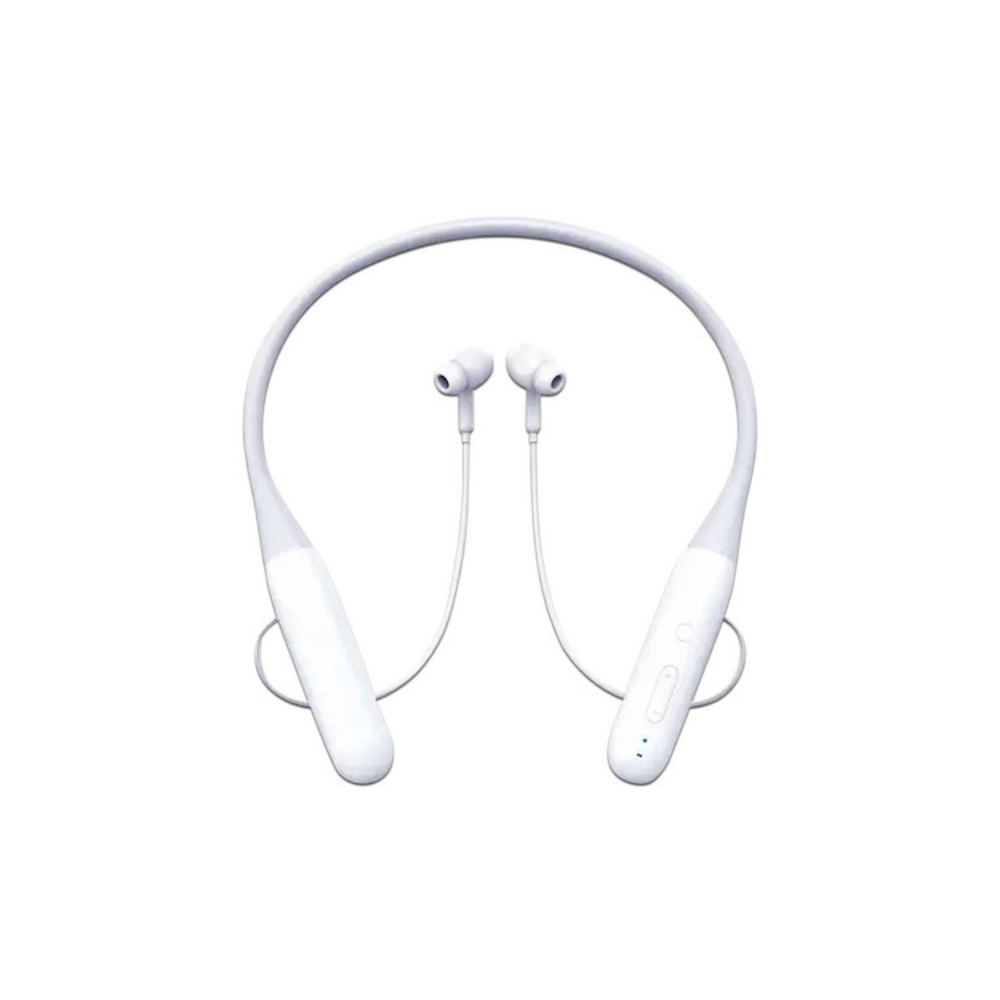 Audifono Brobotix inalambrico TWS deportivo con banda para cuello color Blanco