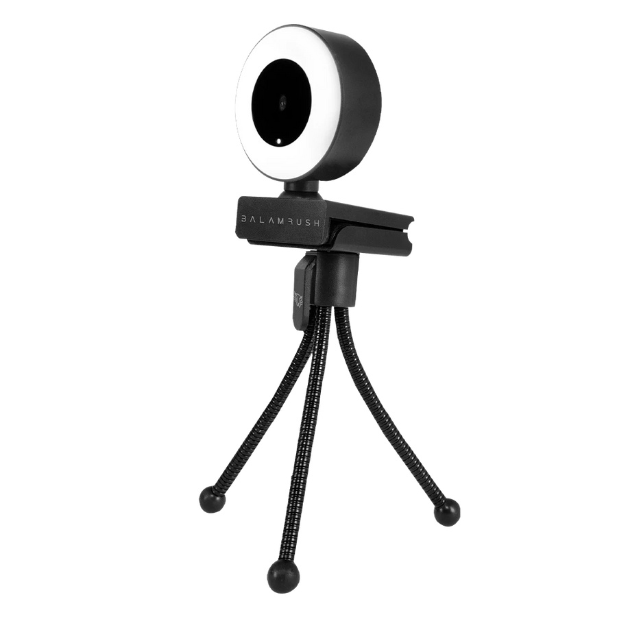 CAMARA WEB BALAM RUSH USB 1080P FHD CORRECCION DE COLOR NEGRO STELAR CW750