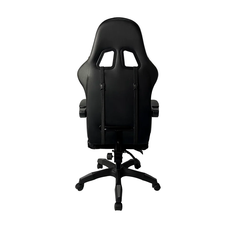 SILLA GAMER BALAM RUSH POWER RUSH V2 BLACK EDITION MEDIANA TELA Y PIEL RECLINABLE BR-934534
