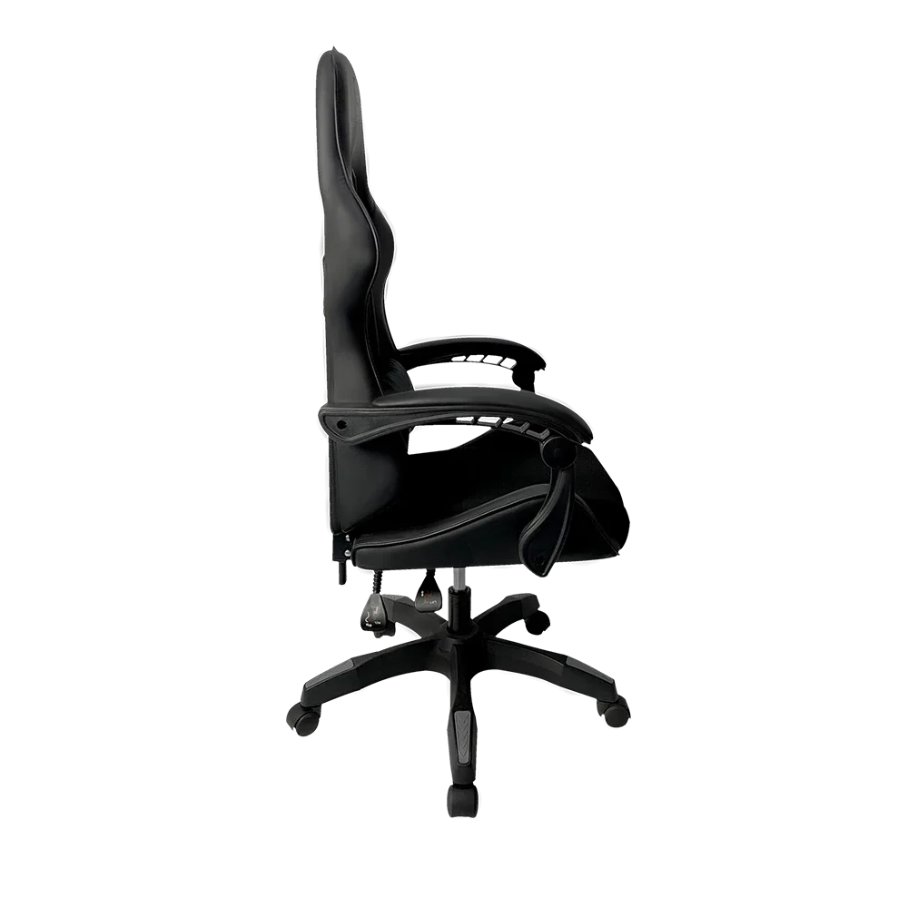 SILLA GAMER BALAM RUSH POWER RUSH V2 BLACK EDITION MEDIANA TELA Y PIEL RECLINABLE BR-934534