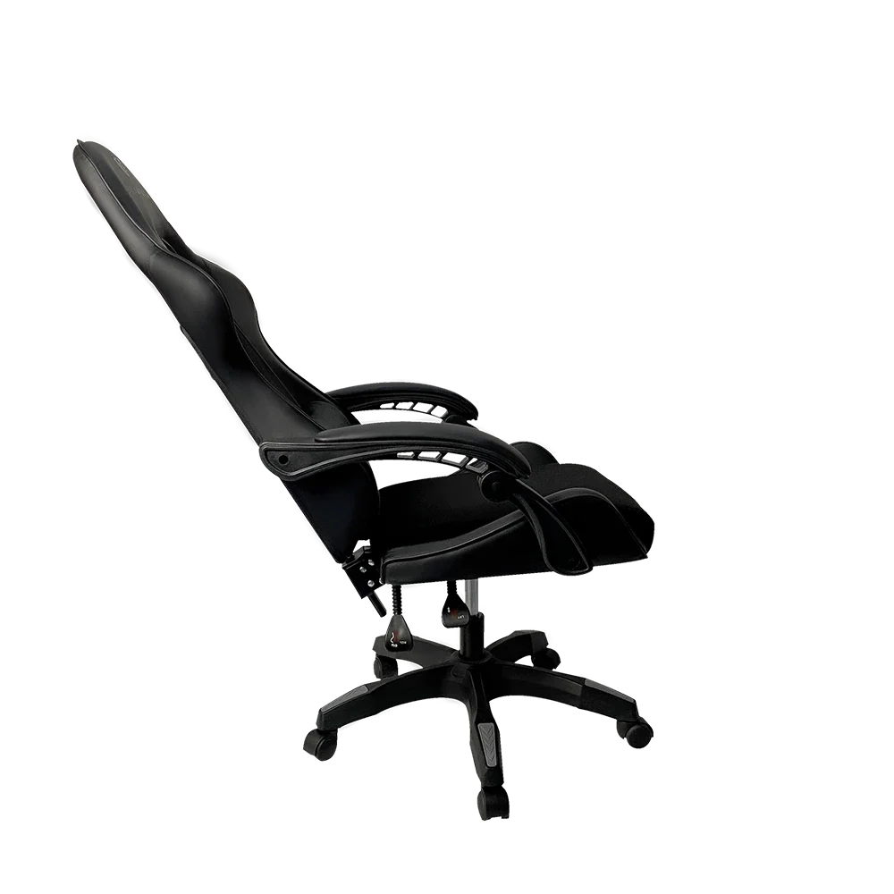 SILLA GAMER BALAM RUSH POWER RUSH V2 BLACK EDITION MEDIANA TELA Y PIEL RECLINABLE BR-934534