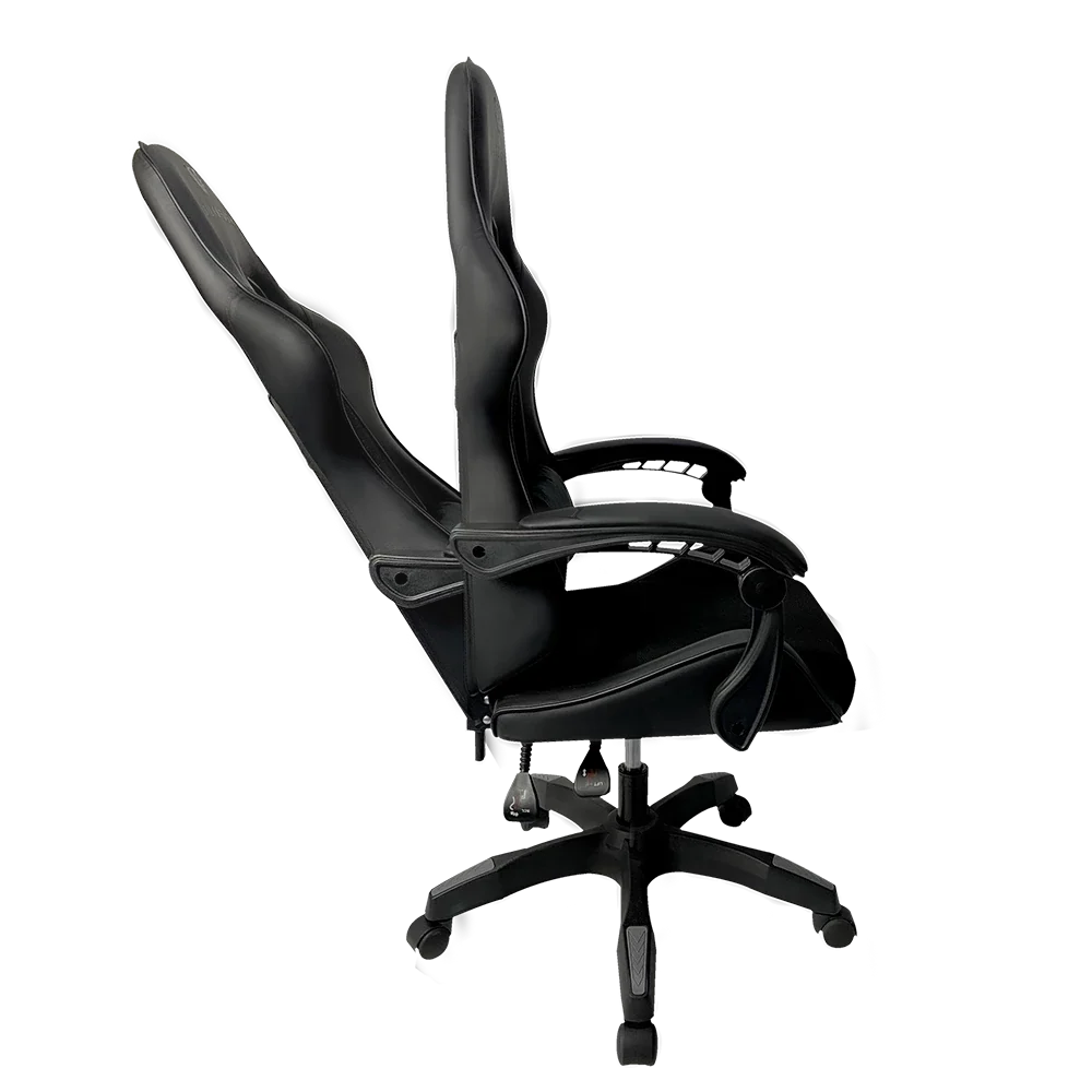 SILLA GAMER BALAM RUSH POWER RUSH V2 BLACK EDITION MEDIANA TELA Y PIEL RECLINABLE BR-934534