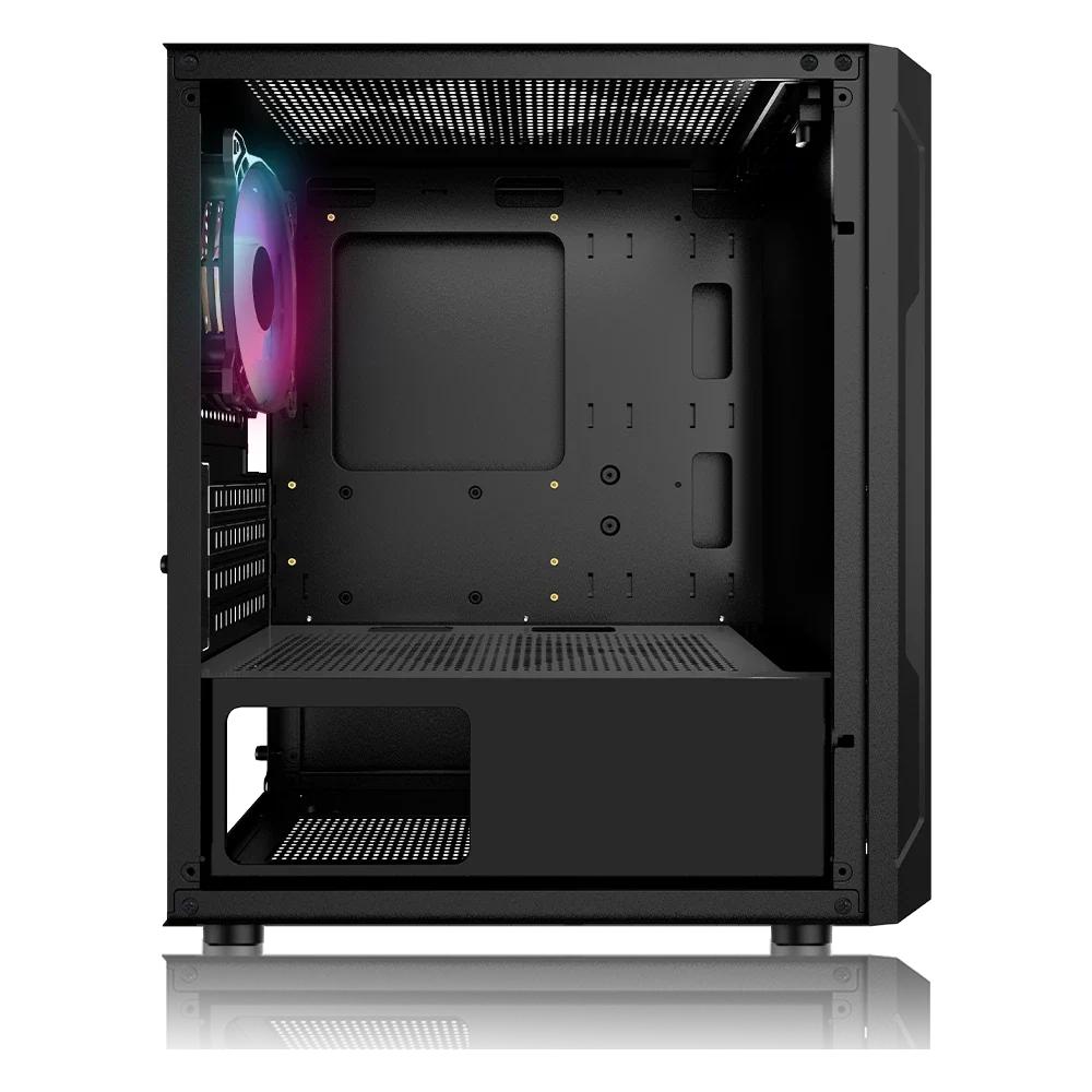 Gabinete Balam Rush ARTIC GI725 Negro 3*Ventiladores RGB sin fuente