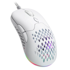 Mouse Balam Rush Speeder Perform MG979 Blanco Inalambrico/Bluetooth Carátulas y Switch intercambiables Recargable Tipo C 600 mAh 5000 DPI