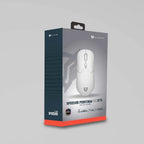 Mouse Balam Rush Speeder Perform MG979 Blanco Inalambrico/Bluetooth Carátulas y Switch intercambiables Recargable Tipo C 600 mAh 5000 DPI