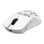 Mouse Balam Rush Speeder Light MG969 Blanco Inalámbrico/Bluetooth Caratula ultra ligera Recargable Tipo C 300mAh 5000DPI Iluminación Led 6 Botones