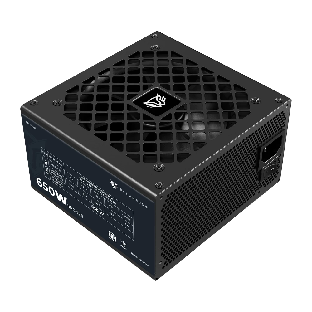 Fuente Balam Rush 650W GR Burst Azender 80 Plus Bronze 20+4Pin ATX BR-937689