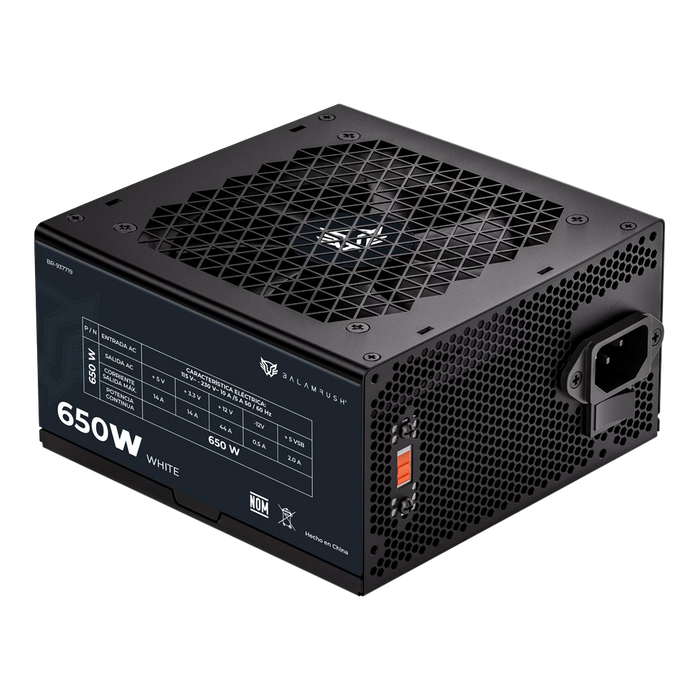 Fuente Balam Rush 650W PR Nova 80 Plus 24Pin ATX BR-937719