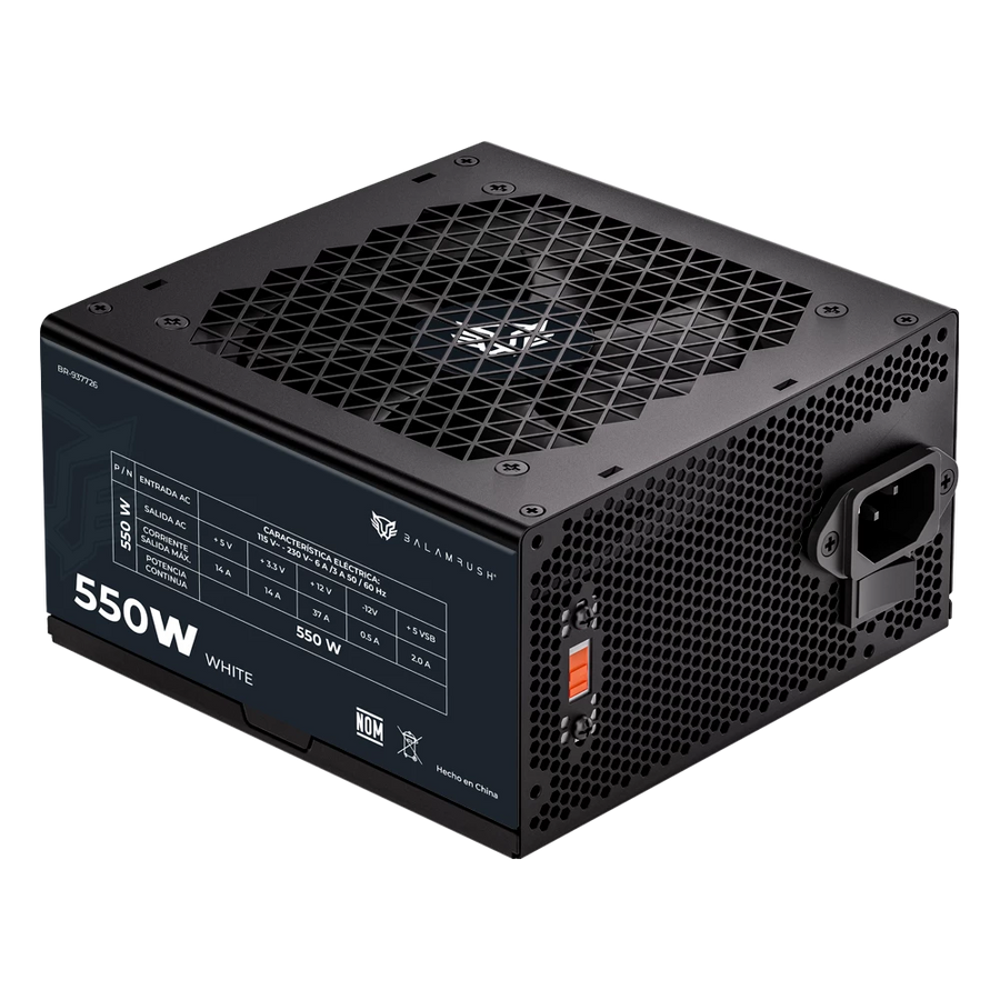 Fuente Balam Rush 550W PR Nova 80 Plus 24Pin ATX BR-937726
