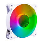 Kit 3 Ventiladores Balam Rush 120mm Blanco Eolox Blaze EX90KW 120mm ARGB Rainbown 120x120x25mm 1200RPM Hidráulico 12V Incluye Hub 4Pin+3Pin