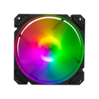 Ventilador Balam Rush 120mm Negro Eolox Blaze EX70 ARGB Rainbown 120x120x25mm 1200RPM Hidráulico 12V