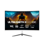 Monitor Balam Rush Ultra Earth II MGX23C VA 23.8 pulg curvo Blanco Full HD 1MS 165Hz HDMI + DP + TYPE-C 15W + 3.5mm