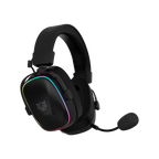 Audifonos Balam Rush Gamer Inalambricos Aeon Expert HS1100 RGB Negro Micro Desmontable Bluetooth 5.3 Dongle 2.4 MHz y Aux