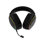 Audifonos Balam Rush Gamer Inalambricos Aeon Expert HS1100 RGB Negro Micro Desmontable Bluetooth 5.3 Dongle 2.4 MHz y Aux