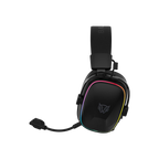 Audifonos Balam Rush Gamer Inalambricos Aeon Expert HS1100 RGB Negro Micro Desmontable Bluetooth 5.3 Dongle 2.4 MHz y Aux