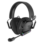Audifonos Balam Rush Gamer Inalambricos Pilot Pro HS808 RGB Negro Bluetooth 5.3 y Dongle 2.4
