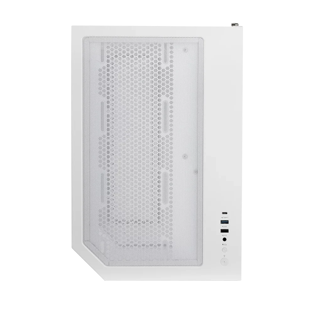 Gabinete Balam Rush Tank Master 9600 TB Media torre blanco cristal sin bordes 4xVentiladores ARGB ATX sin fuente