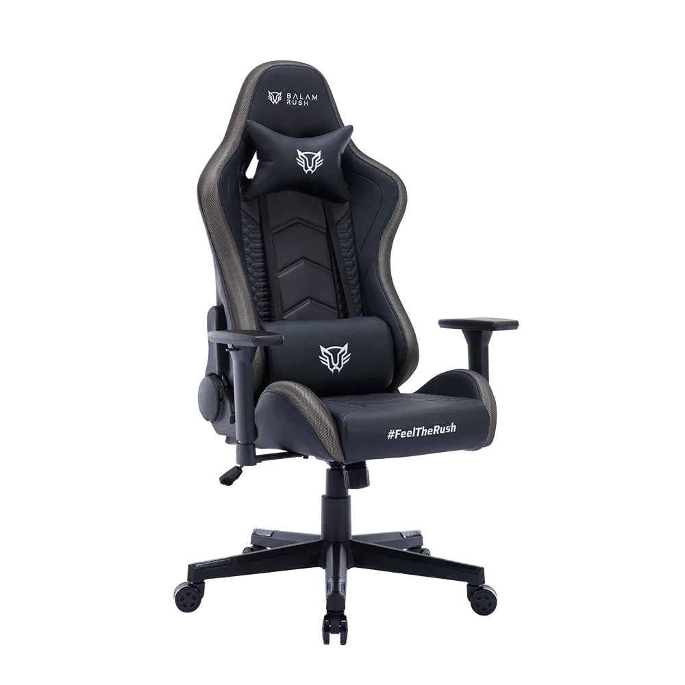 Silla Gamer Balam Rush Lightning Rush V2 RGB Ergonomica Reclinable 135° 150kg Descansa Brazos 3D Negro