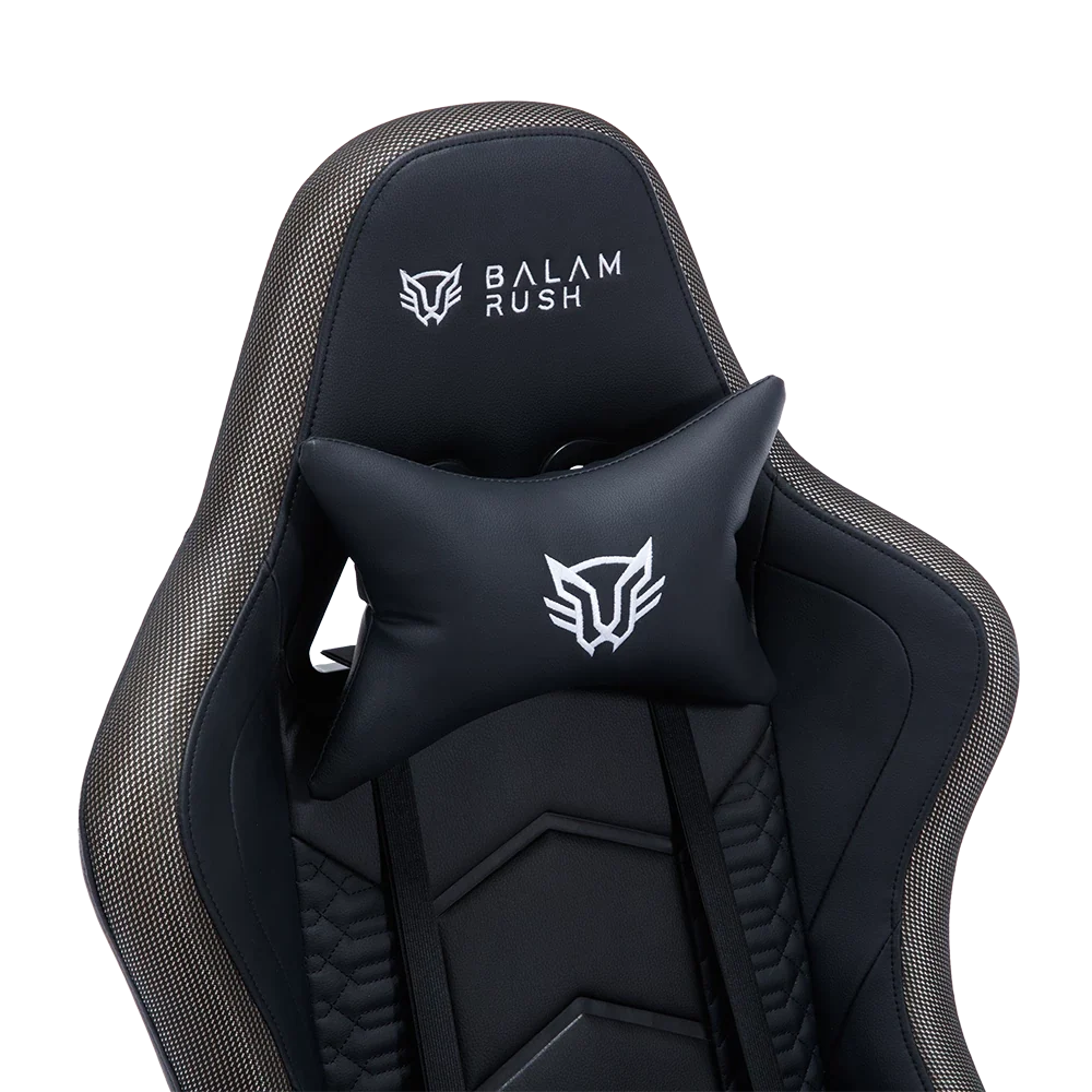 Silla Gamer Balam Rush Lightning Rush V2 RGB Ergonomica Reclinable 135° 150kg Descansa Brazos 3D Negro
