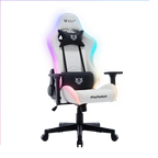 Silla Gamer Balam Rush Lightning Rush V2 RGB Ergonomica Reclinable 135° 150kg Descansa Brazos 3D Blanco