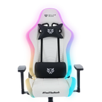 Silla Gamer Balam Rush Lightning Rush V2 RGB Ergonomica Reclinable 135° 150kg Descansa Brazos 3D Blanco