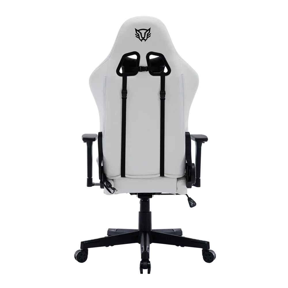 Silla Gamer Balam Rush Lightning Rush V2 RGB Ergonomica Reclinable 135° 150kg Descansa Brazos 3D Blanco