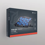 Base enfriadora Balam Rush para laptop 17 Eolox Frost EF740 Legend N 15 Vent 60mm 1xUSB C 1xUSB A Soporte para Celular 8 Niv Ajuste RGB