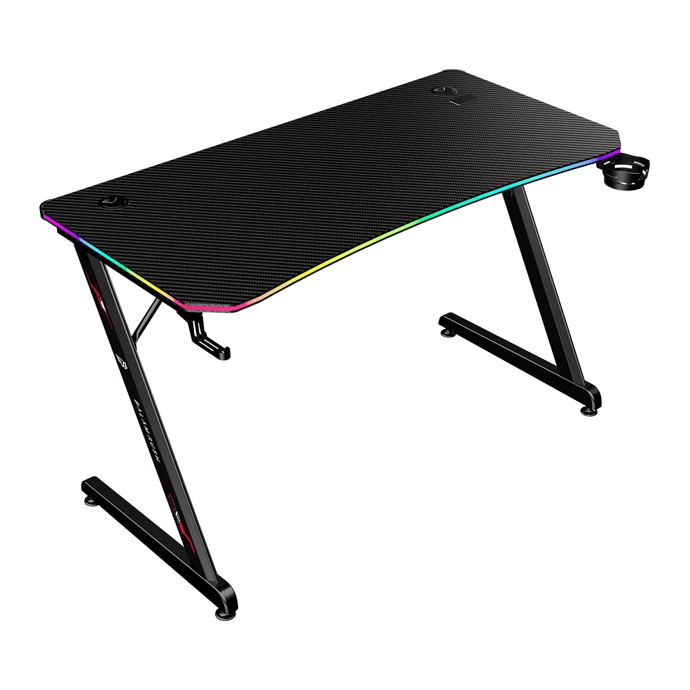 Escritorio Gamer Balam Rush Olympus Spot Glow Pro MRX8000 RGB 120x60x74 incluye accesorios negro