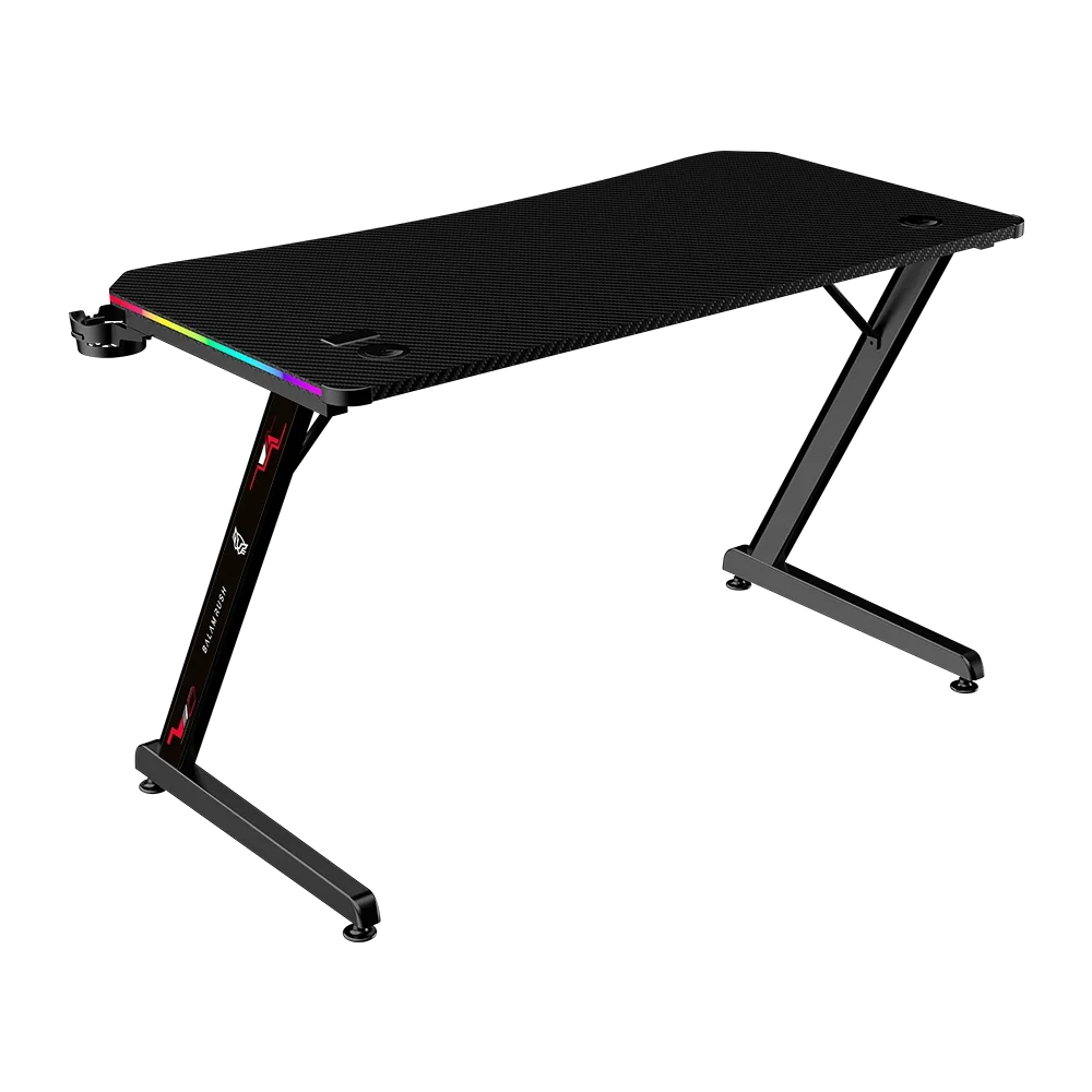 Escritorio Gamer Balam Rush Olympus Spot Glow Pro MRX8000 RGB 120x60x74 incluye accesorios negro