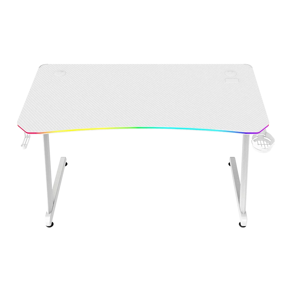 Escritorio Gamer Balam Rush Olympus Spot Glow Pro MRX8000 RGB 120x60x74 incluye accesorios blanco