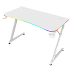 Escritorio Gamer Balam Rush Olympus Spot Glow Pro MRX8000 RGB 120x60x74 incluye accesorios blanco